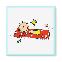 Stick Figure Floating Tshirts and Gifts magnets by stick_figures Stick Figure Floating Tshirts and Gifts magnets