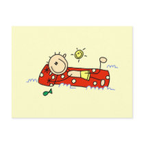 Stick Figure Floating Tshirts and Gifts Post Card