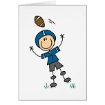 Stick Figure Football Blue Card