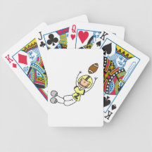 Stick Figure Football Yellow Deck Of Cards