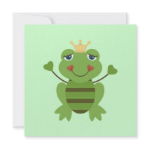 Stick Figure Frog Prince invitations by ne1512BLVD Stick Figure Frog Prince invitations
