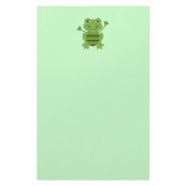 Stick Figure Frog Custom Stationery