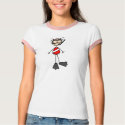 Stick Figure Girl at Beach T-shirt by stick_figures Stick Figure Girl at Beach T-shirt