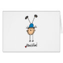 Stick Figure Girl Doing Handstands Card by stick_figures Stick Figure Girl Doing Handstands Card