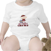Stick Figure Girl First Christmas PINK t-shirts by ifbabycouldtalk Stick Figure Girl First Christmas PINK t-shirts