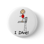 Stick Figure Girl I Dive Button