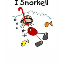 Stick Figure Girl I Snorkel Tshirt by stick_figures Stick Figure Girl I Snorkel Tshirt