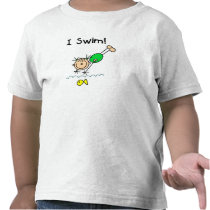 Stick Figure Girl I Swim t-shirts by stick_figures Stick Figure Girl I Swim t-shirts