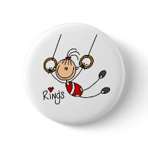 Stick figure girl on Rings Button