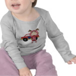 Stick  Figure Girl Race Car Driver Tshirts