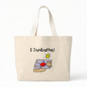 Stick Figure Girl Sunbather bag