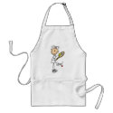 Stick Figure Girl Tennis Serve Apron by stick_figures Stick Figure Girl Tennis Serve Apron