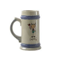 Stick Figure Girl Winning Medal Mug