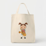 Stick Figure Girl With Saxophone Bags