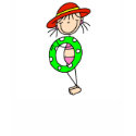 Stick FIgure Girl with Swim Tube T-shirt by stick_figures Stick FIgure Girl with Swim Tube T-shirt