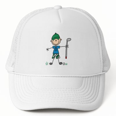 stick figure golfer