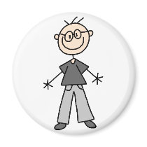 Stick Figure Grandpa Magnet by stick_figures Stick Figure Grandpa Magnet