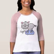 Stick Figure Hippo t-shirts