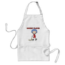 Stick Figure Hockey Player Tshirts and Gifts aprons