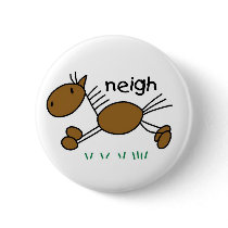 Stick Figure Horse Buttons