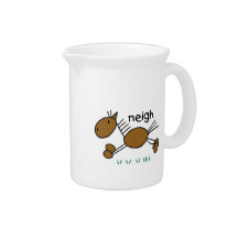 Stick Figure Horse T-shirts and Gifts Drink Pitchers