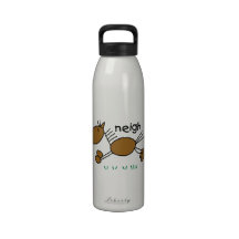 Stick Figure Horse T-shirts and Gifts Reusable Water Bottle