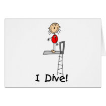 Stick Figure I Dive Tshirts and Gifts cards