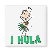 Stick Figure I Hula T-shirts and Gifts magnets