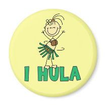 Stick Figure I Hula T-shirts and Gifts magnets