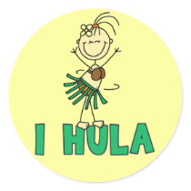 Stick Figure I Hula T-shirts and Gifts stickers