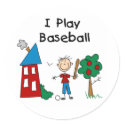 Stick Figure I Play Baseball stickers by toddlersplace Stick Figure I Play Baseball stickers