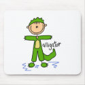 Stick Figure In Alligator Suit Mousepad