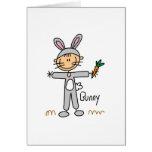 Stick Figure In Bunny Suit Card