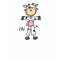 Stick Figure In Cow Suit Shirt by stick_figures Stick Figure In Cow Suit Shirt