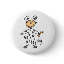 Stick Figure In Dog Suit Button by stick_figures Stick Figure In Dog Suit Button