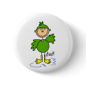 Stick Figure In Duck Suit Button by stick_figures Stick Figure In Duck Suit Button