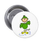 Stick Figure In Duck Suit Button