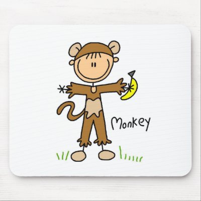 pictures of monkeys cartoon. Stick Figure In Monkey Suit