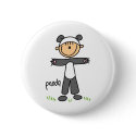 Stick Figure In Panda Suit Button by stick_figures Stick Figure In Panda Suit Button