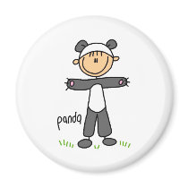 Stick Figure In Panda Suit Magnet by stick_figures Stick Figure In Panda Suit Magnet