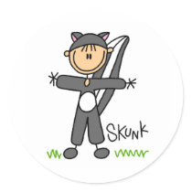 Stick Figure In Skunk Suit Sticker by stick_figures Stick Figure In Skunk Suit Sticker