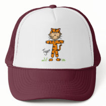 Stick Figure In Tiger Suit Hat