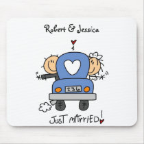 Stick Figure Just Married mousepads by SweetRascal Stick Figure Just Married mousepads