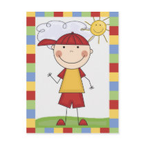 Stick Figure Kids Cards and Gifts postcards by stick_figures Stick Figure Kids Cards and Gifts postcards