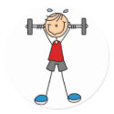Stick Figure Lifting Weights Sticker by stick_figures Stick Figure Lifting Weights Sticker