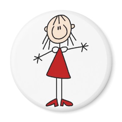 Stick Figure Mom Magnet by stick_figures