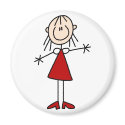 Stick Figure Mom Magnet