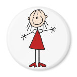 Stick Figure Mom Magnet