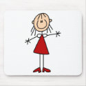 Stick Figure Mom Mousepad