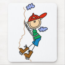 Stick Figure Mountain Climbing Tshirts and Gifts mousepads by stick_figures Stick Figure Mountain Climbing Tshirts and Gifts mousepads